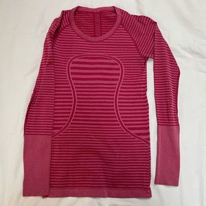 Lululemon swiftly tech long sleeve 6 cranberry